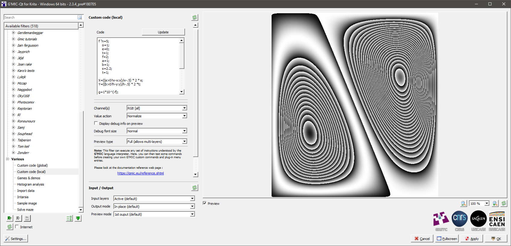 Reptorian G'MIC Filters G'MIC discuss.pixls.us